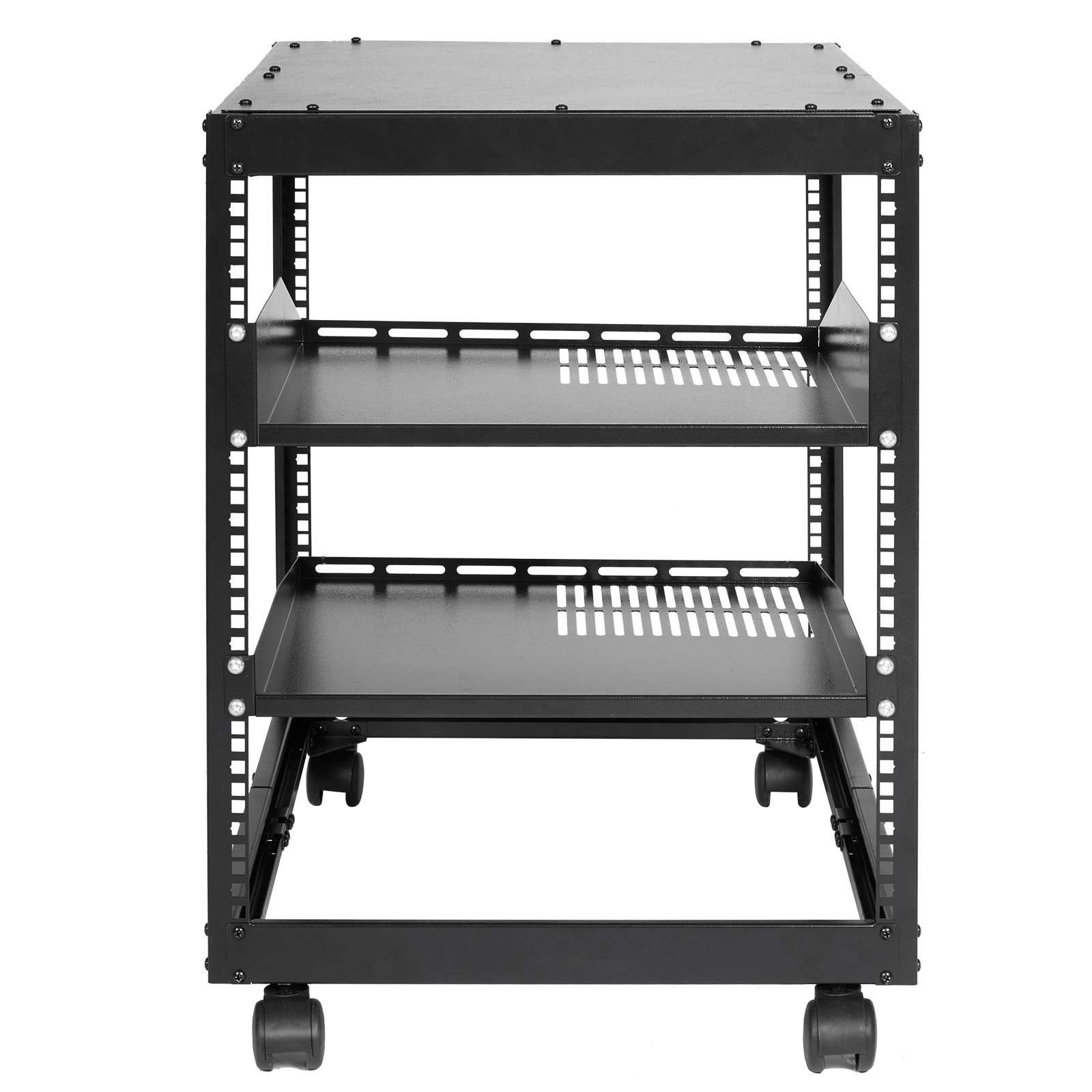 12u Open Frame Server Rack Adjustable Depth Network Av Equipment_voghion.com